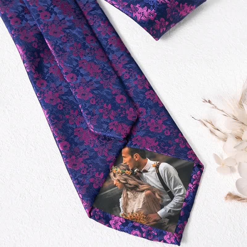 4Pcs Men's Classic Formal Pocket Squares Necktie Set - Image 3