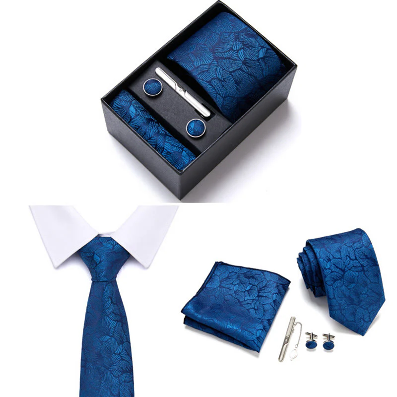 4Pcs Men's Business Formal Elegant Necktie Set - Image 2