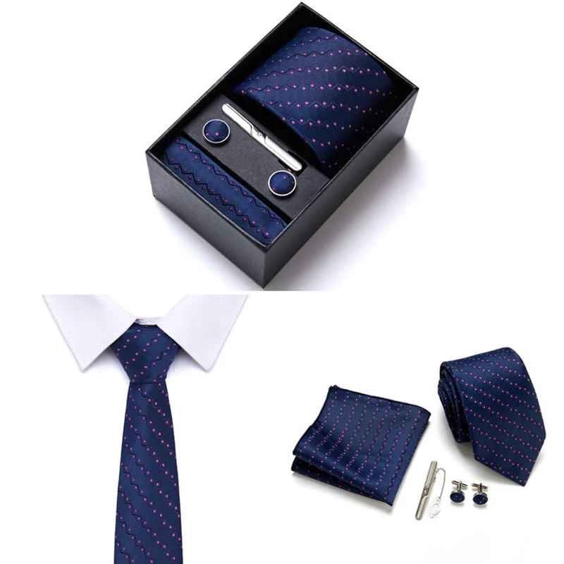 4Pcs Men's Business Formal Elegant Necktie Set - Image 4