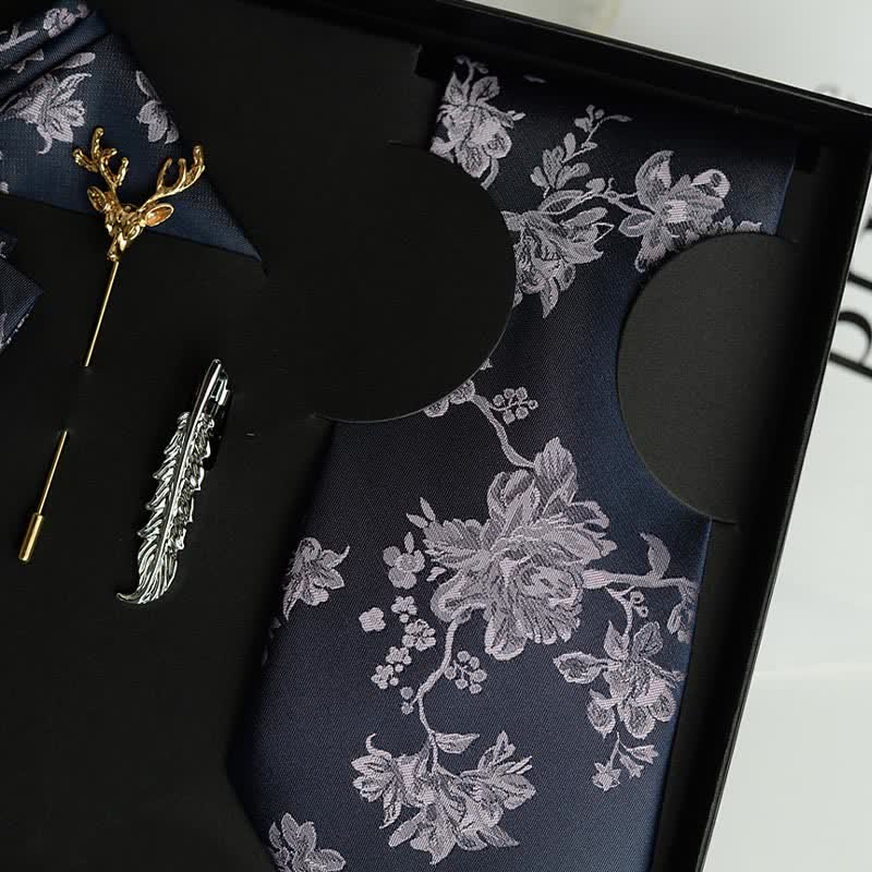 5Pcs Men's Iris Pttern Fashion Wedding Bow Ties Gift Box - Image 15