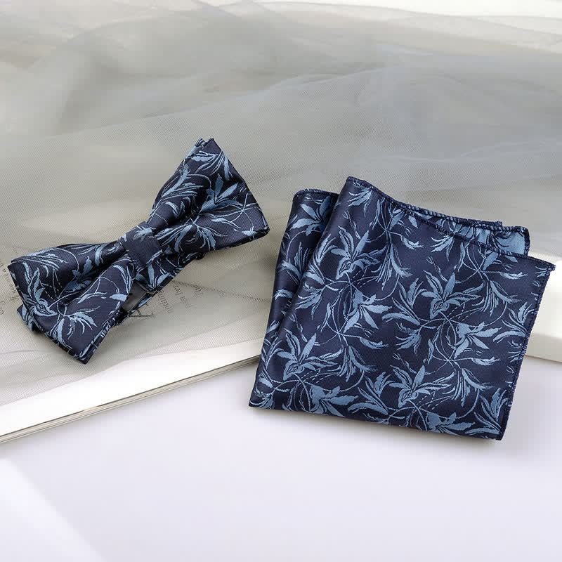 5Pcs Men's Orchids Pttern Gentleman Bow Ties Gift Box - Image 14
