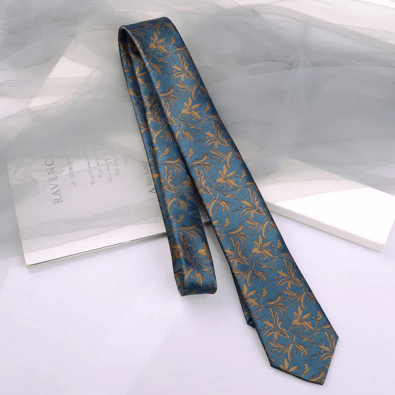 5Pcs Men's Orchids Pttern Gentleman Bow Ties Gift Box - Image 3