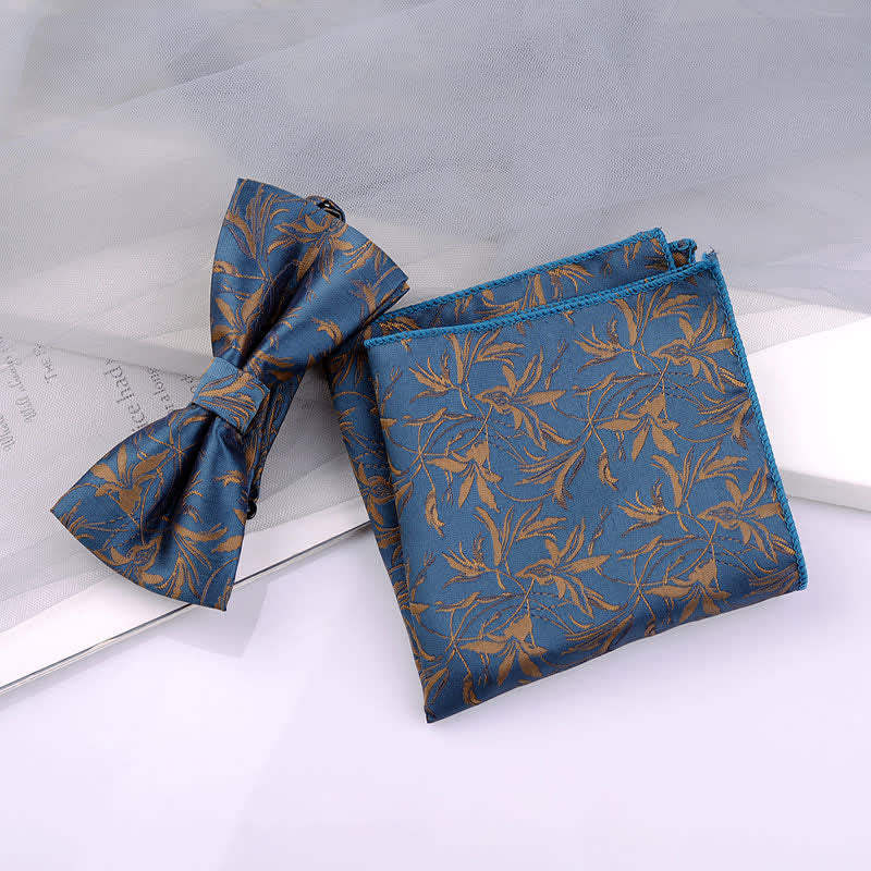 5Pcs Men's Orchids Pttern Gentleman Bow Ties Gift Box - Image 4