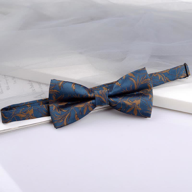 5Pcs Men's Orchids Pttern Gentleman Bow Ties Gift Box - Image 5