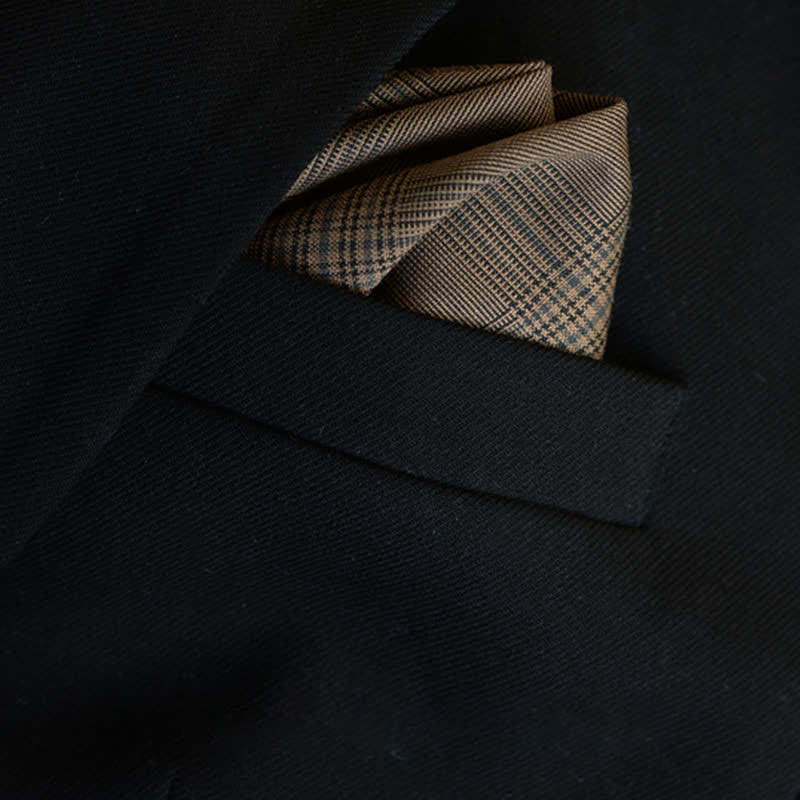 5Pcs Men's Vintage Coffee Brown Plaid Bow Ties Gift Box - Image 9
