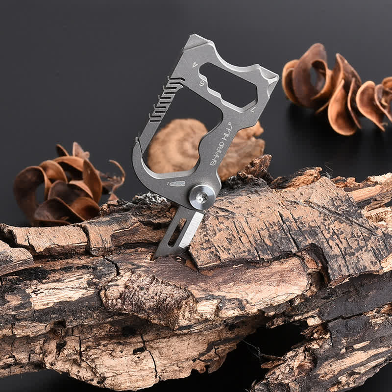 6 In 1 Multifunctional Folding Mini Knife Keychain - Image 3