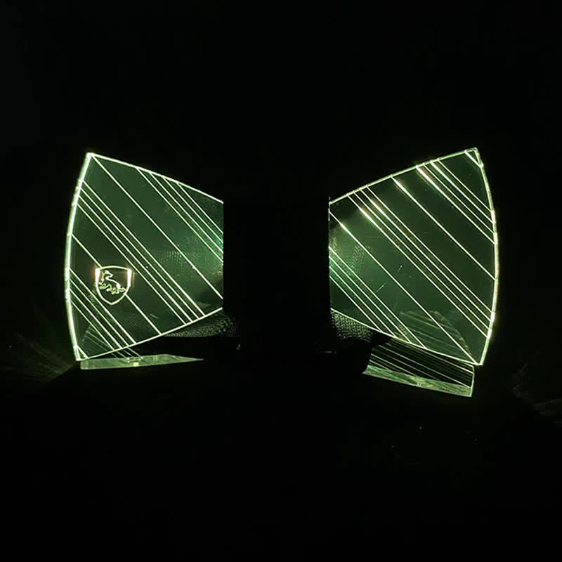 7 Colors Festival Luminous Preppy Acrylic Bow Tie - Image 3