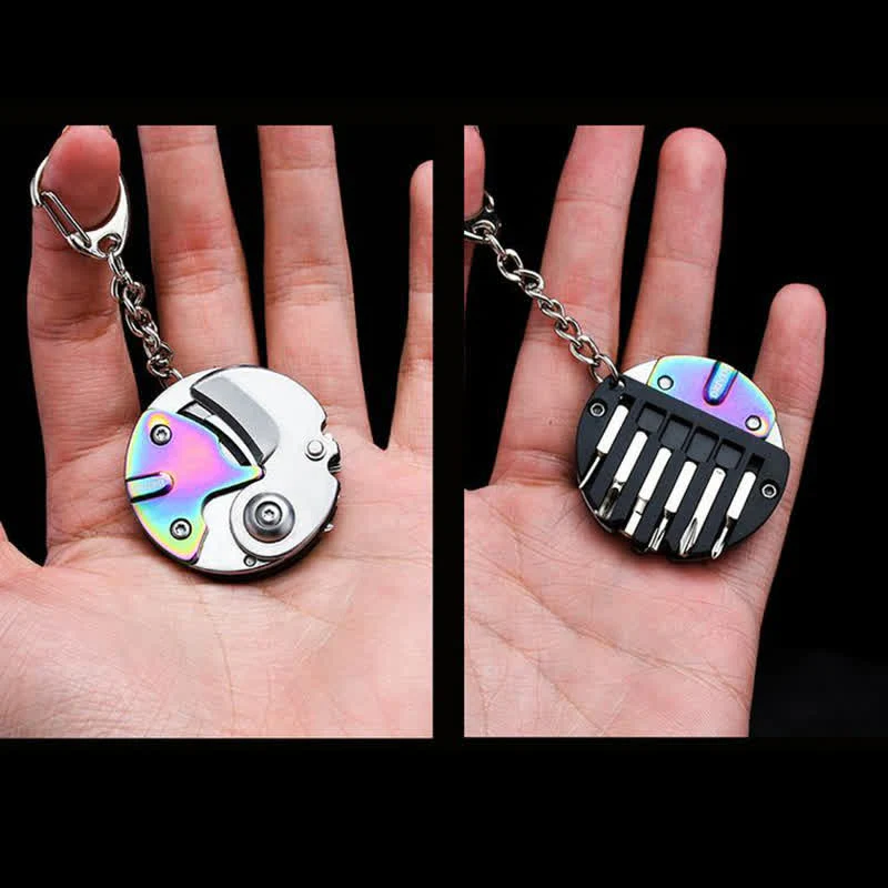 8 In 1 Multi-purpose Knife Scewdriver EDC Tool Keychain - Image 7