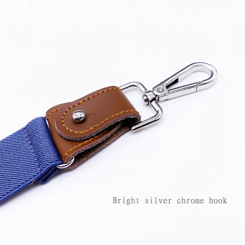 8Pcs Solid Color Combinable Buckle Adjustable Suspenders Set - Image 10