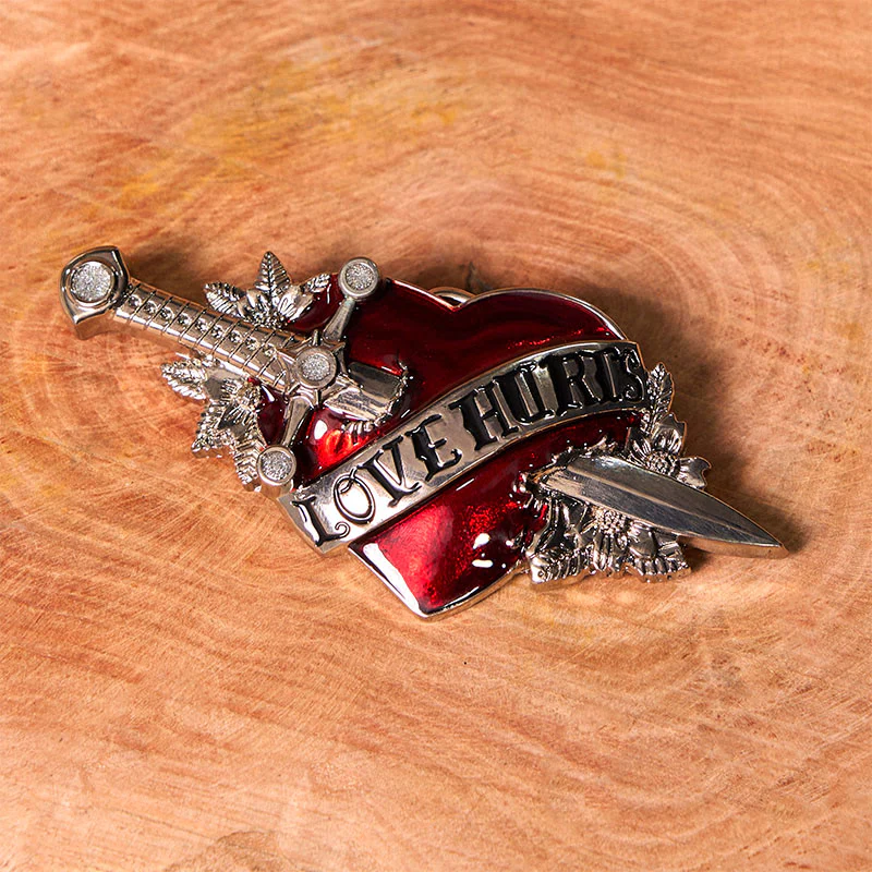 A Sword Through The Heart DIY Western Buckle Leather Belt - Image 2