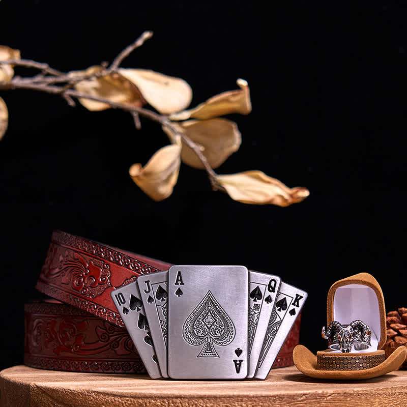 Ace Poker DIY Lighter Buckle Ghost Goat Ring Bundle Set - Image 9