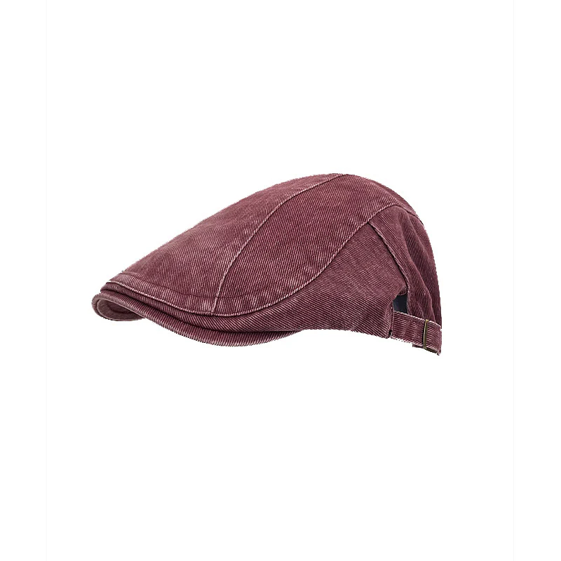 American Retro Newsboy Denim Washed Cotton Beret Cap - Image 5