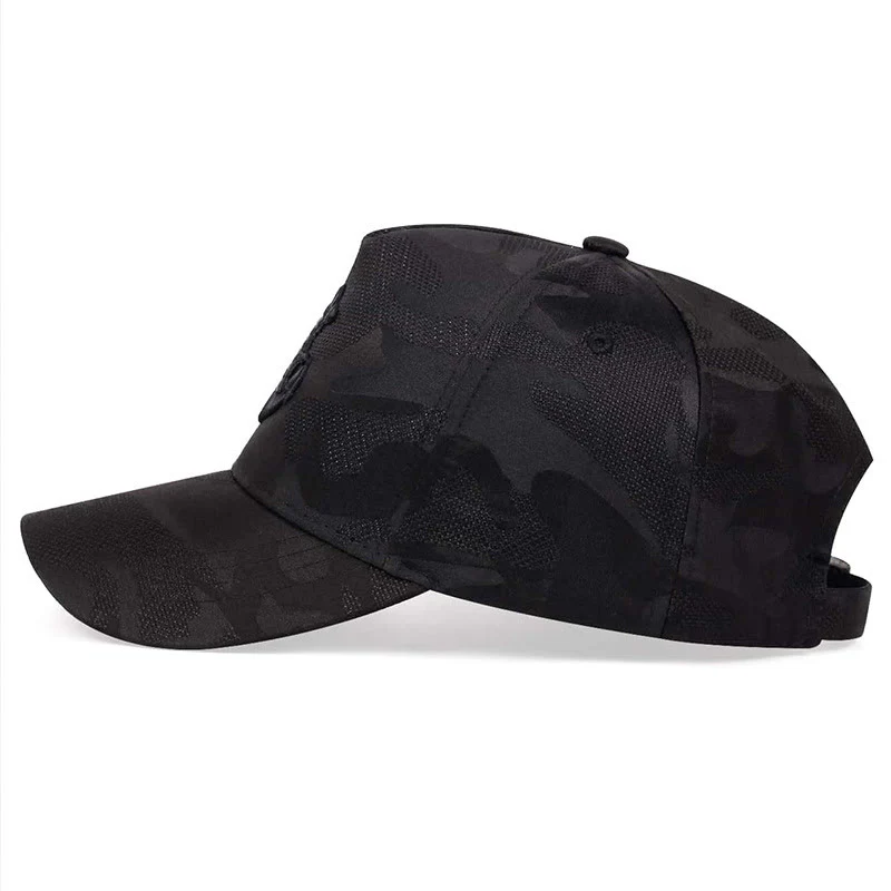 Anchor Embroidered Camouflage Mesh Panel Baseball Cap - Image 3