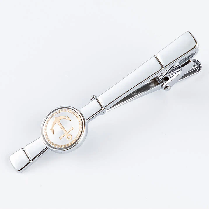 Anchor Tie Bar Cufflinks Set For Wedding Suit - Image 4