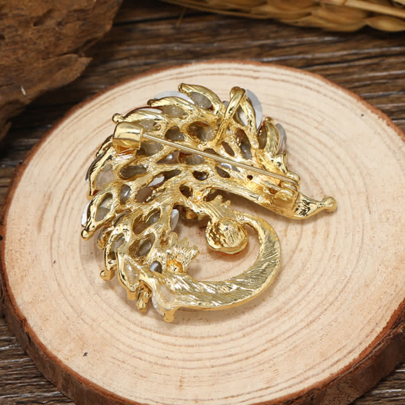 Multicolor Rhinestone Hedgehog Brooch - Image 4