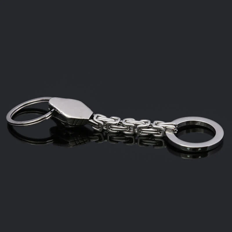 Antique Silver Nordic Viking Style Snake Keychain - Image 4