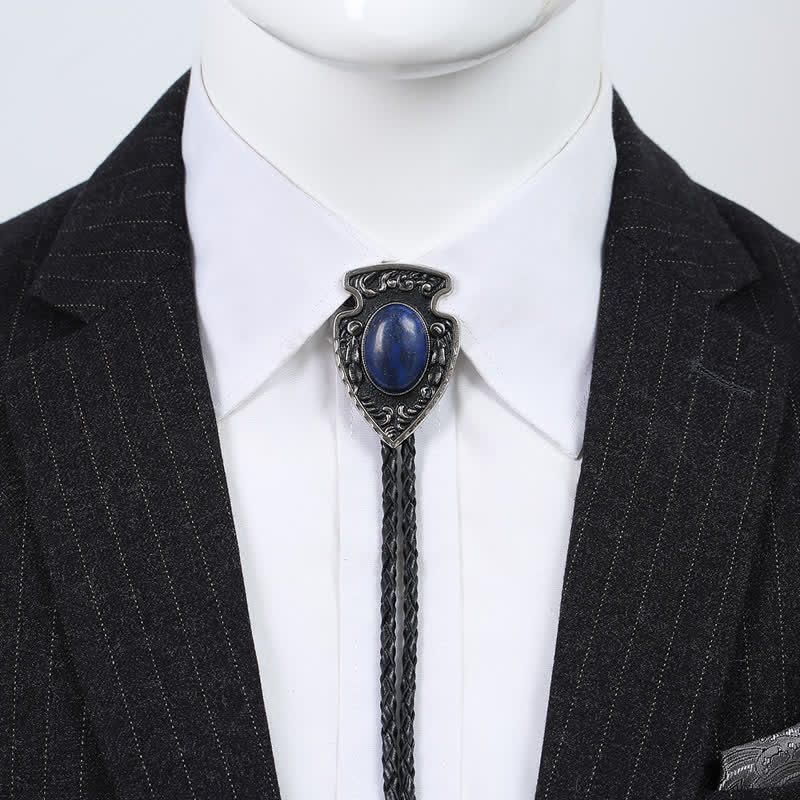 Arrows Tribal Style Artificial Stone Pendant Bolo Tie - Image 14