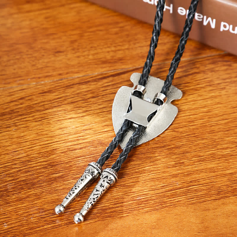 Arrows Tribal Style Artificial Stone Pendant Bolo Tie - Image 4