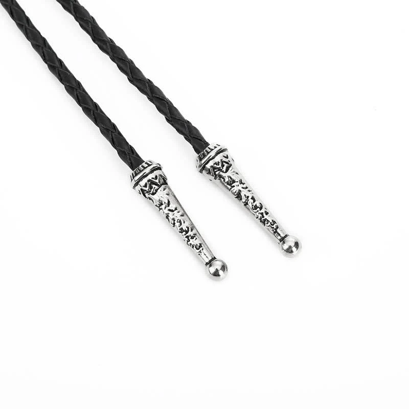 Art Green Natural Stone Tribal Style Bolo Tie - Image 5