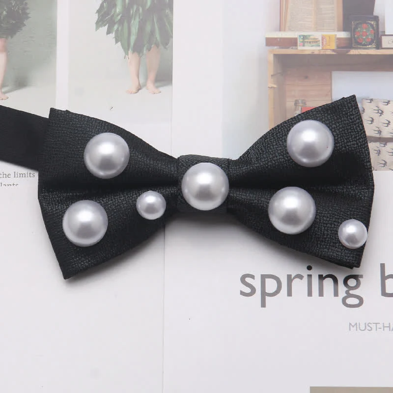 Artificial Pearls Dancing Party Bow Tie - Image 8