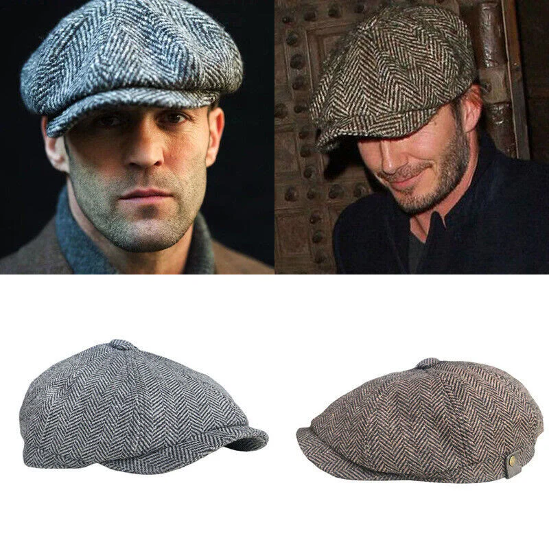 Artist Tweed Octagonal Beret Cap - Image 10