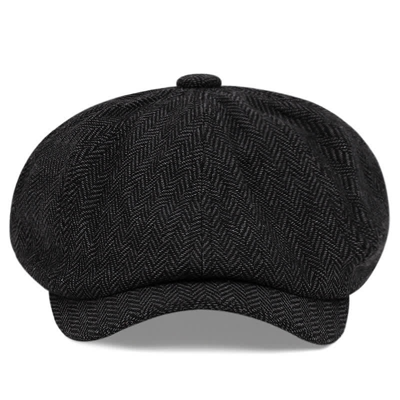 Artist Tweed Octagonal Beret Cap - Image 2