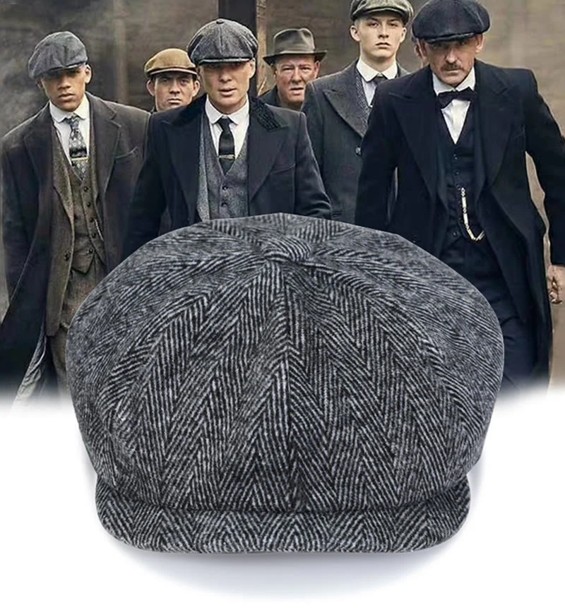 Artist Tweed Octagonal Beret Cap - Image 8