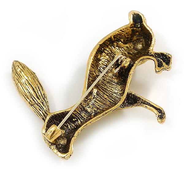 Baroque Angel Rabbit Brooch Gold Shirt Accessories - Image 8