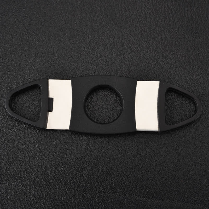 Black Double Blades Scissors Pocket Cigar Cutter - Image 4