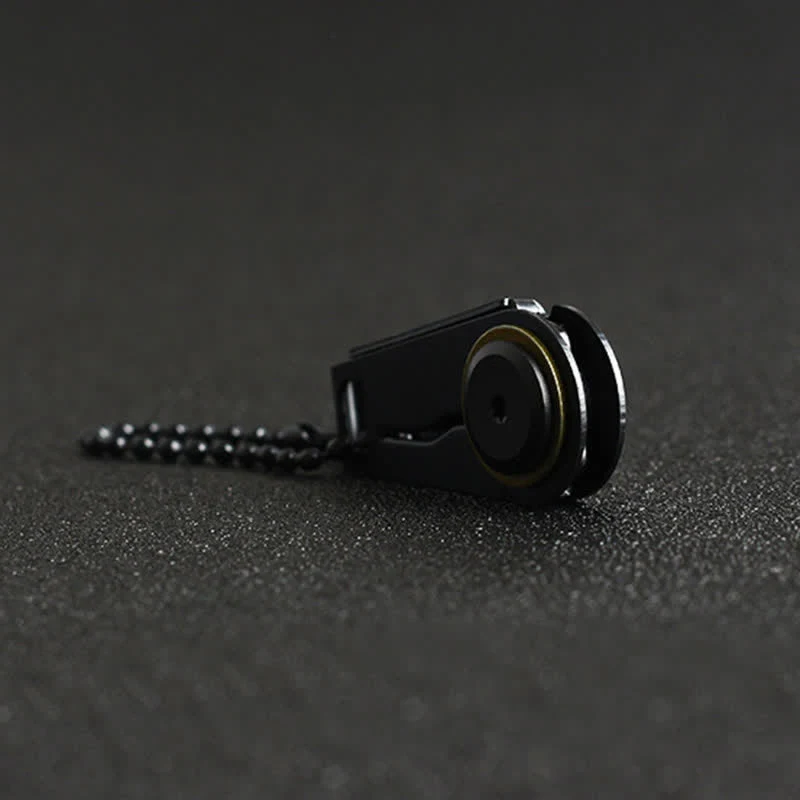 Black EDC Folding Knife Portable Tactical Keychain - Image 6