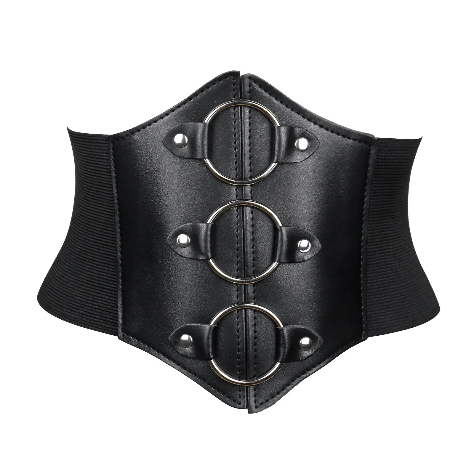 Black Women's Stylish Buckle & Strap Corset Belt - Image 5