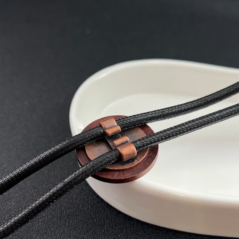 Boat Anchor Wooden Pendant Cowboy Bolo Tie - Image 4
