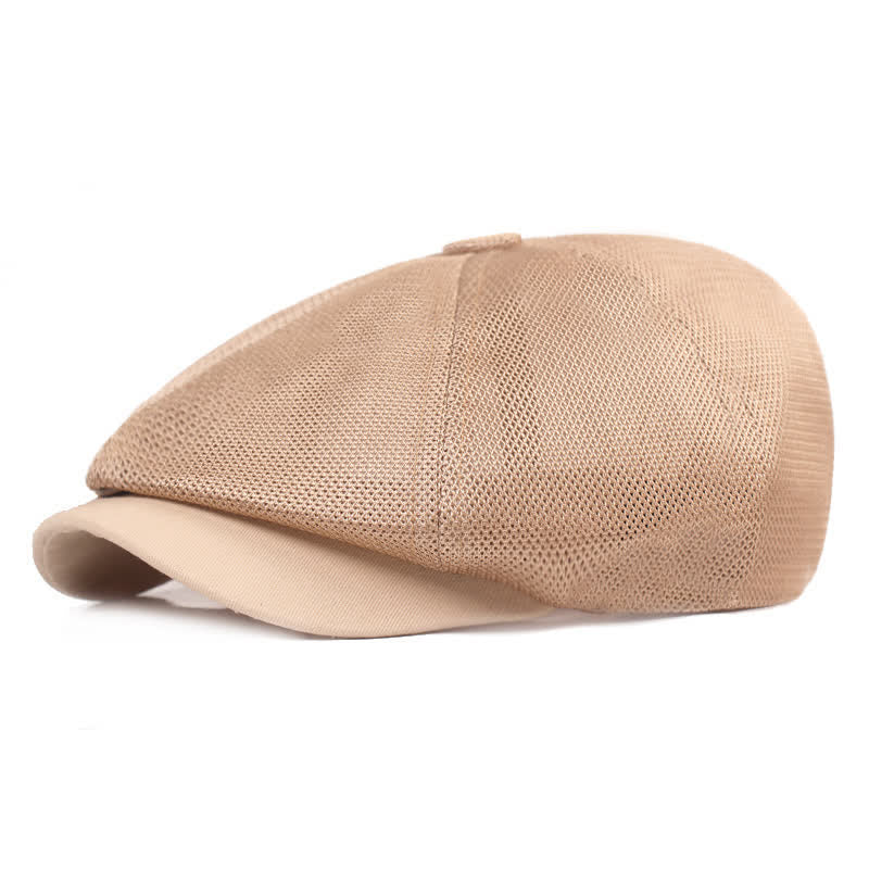 Breathable Mesh Cabbie Summer Beret Hat - Image 6