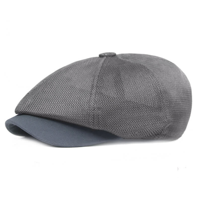 Breathable Mesh Cabbie Summer Beret Hat - Image 8