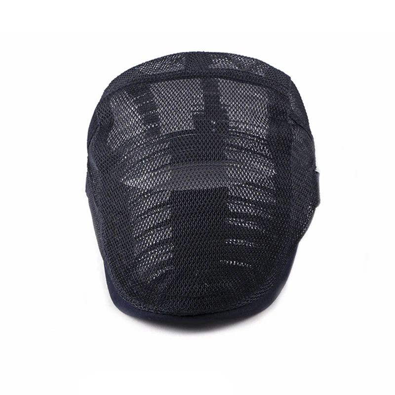 Breathable Sunhat Hollow Mesh Flat Cap Beret - Image 5