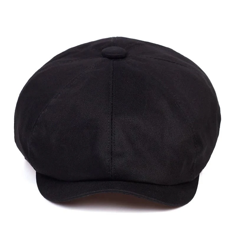 British Newsboy Cotton Octagonal Beret Cap - Image 10