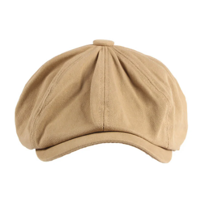 British Newsboy Cotton Octagonal Beret Cap - Image 14