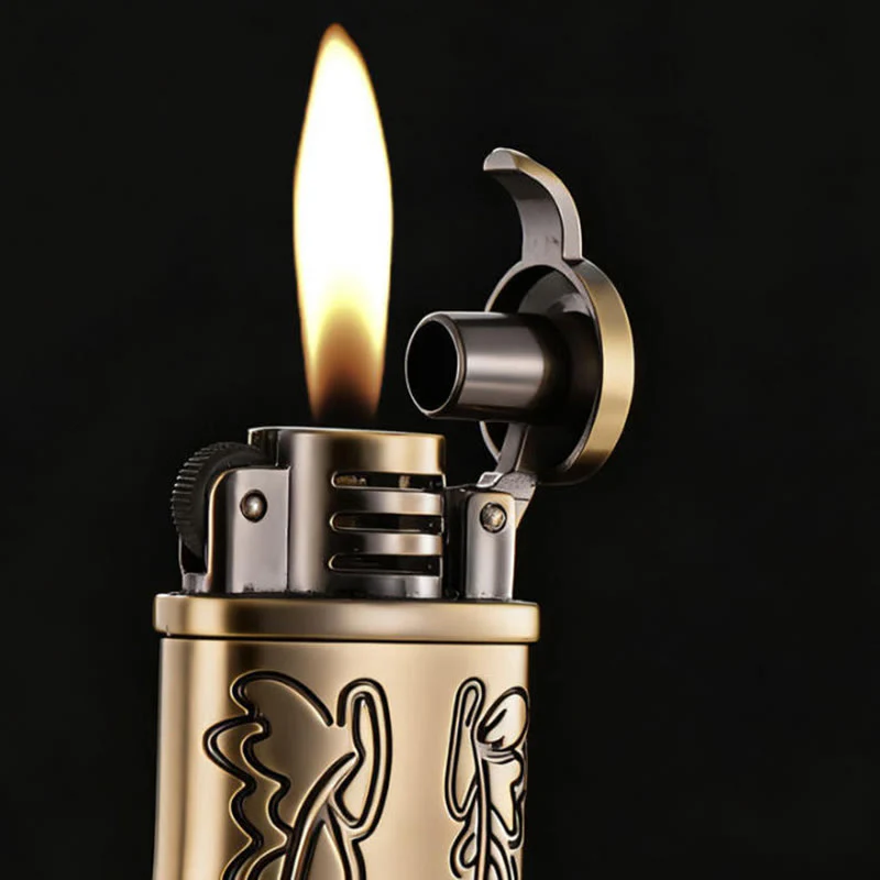 Bronze Cowboy Boot-Shaped Refillable Kerosene Lighter - Image 2