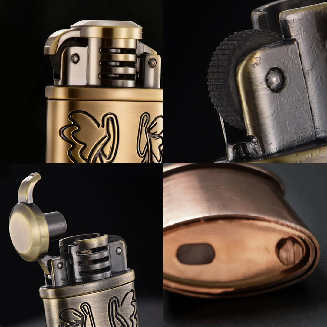 Bronze Cowboy Boot-Shaped Refillable Kerosene Lighter - Image 4