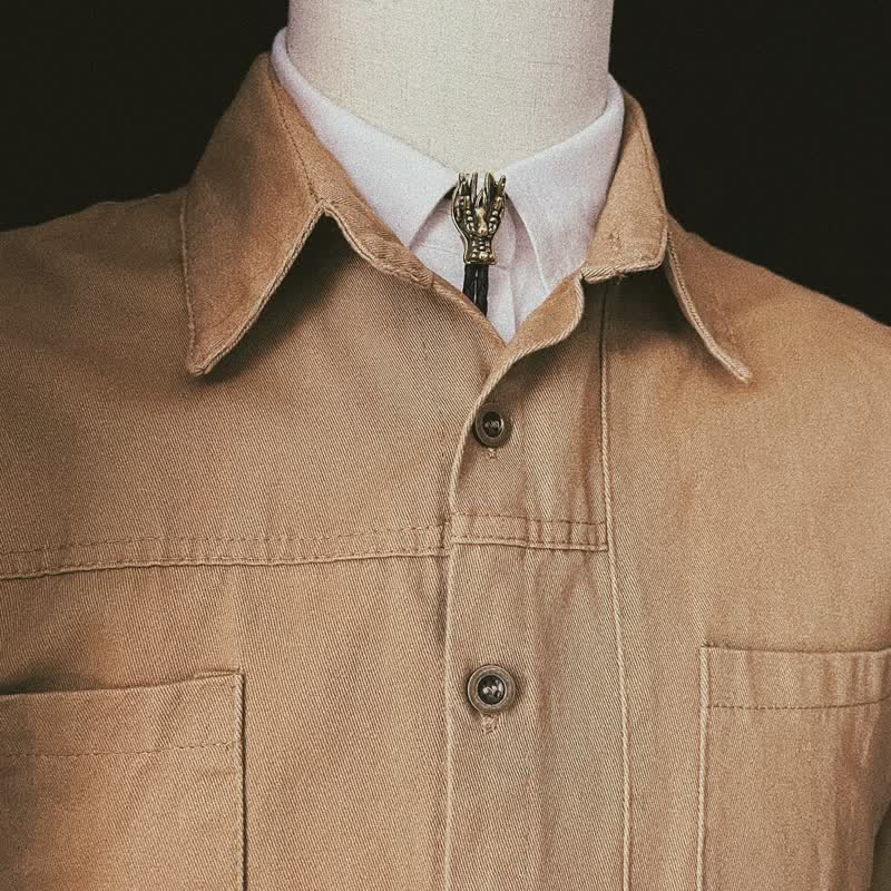 Bronze Little Dragon Head Bolo Tie - Image 6