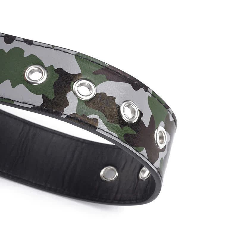 Camouflage Rock Wild Bullet Rivets Leather Belt - Image 5