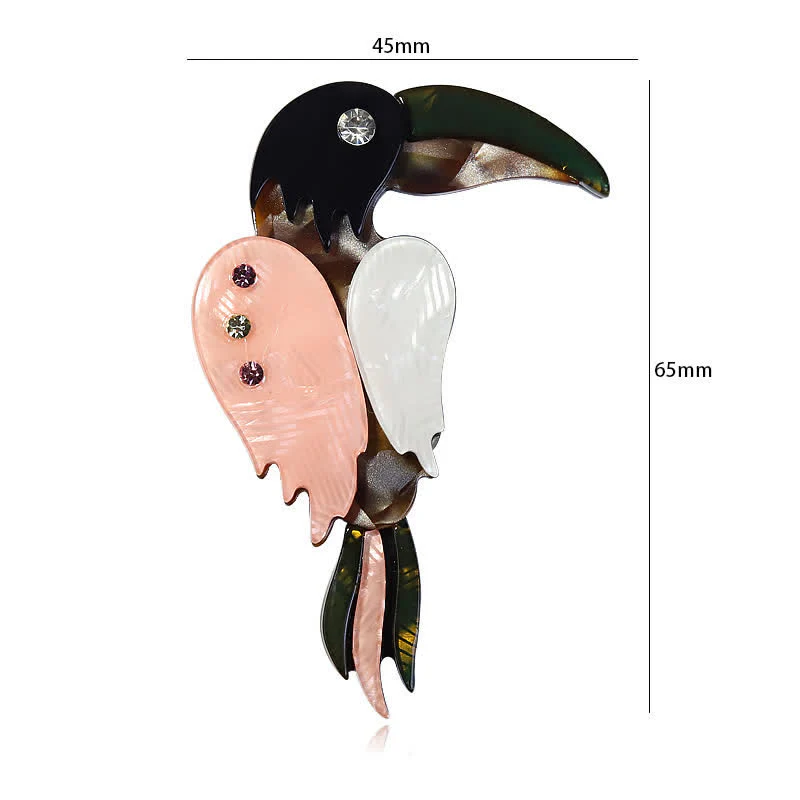Cartoon Woodpecker Bird Handmade Acrylic Brooch - Image 6