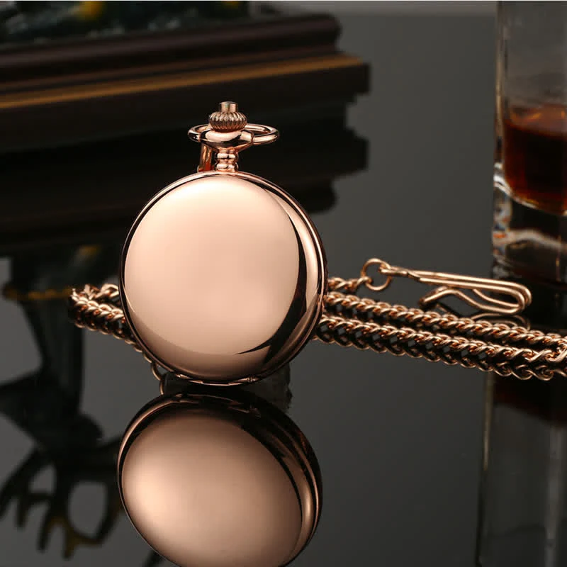 Casual Double Hunter Case Mechanical Pocket Watch - Image 10