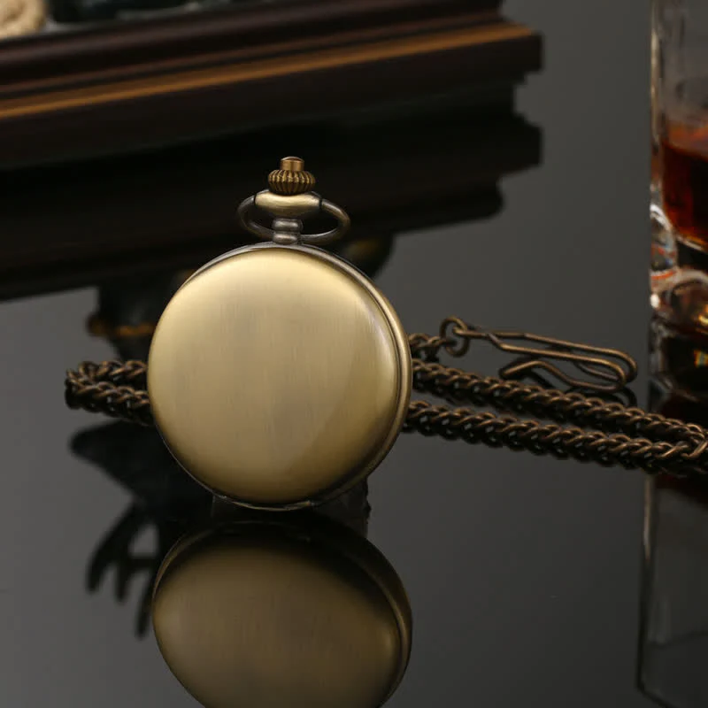 Casual Double Hunter Case Mechanical Pocket Watch - Image 15