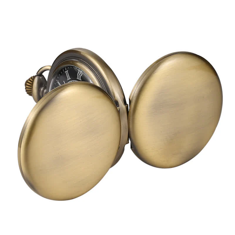 Casual Double Hunter Case Mechanical Pocket Watch - Image 16