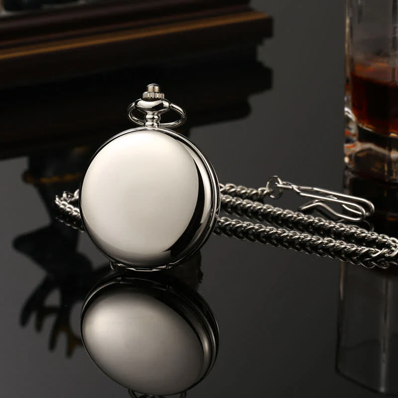 Casual Double Hunter Case Mechanical Pocket Watch - Image 2