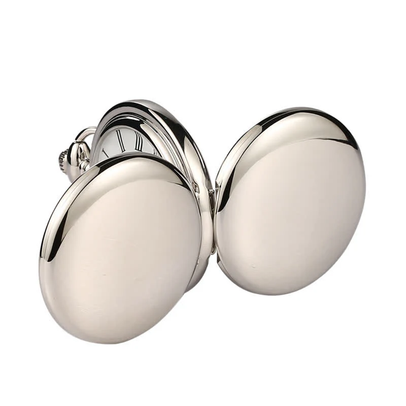 Casual Double Hunter Case Mechanical Pocket Watch - Image 4