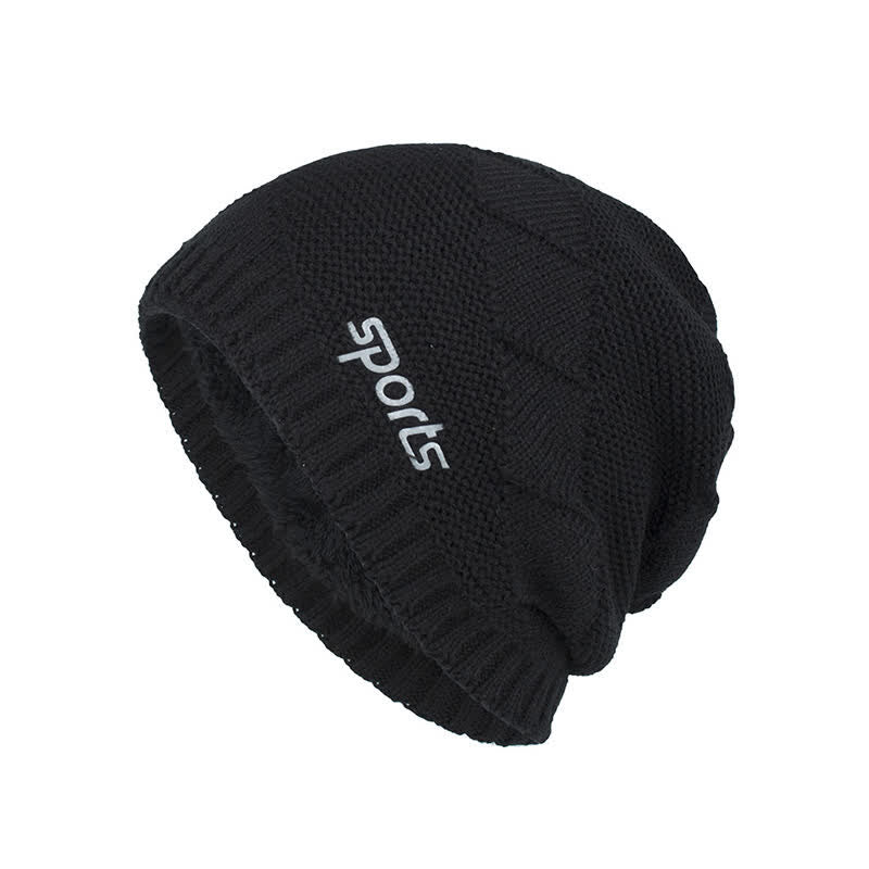 Casual Winter Solid Color Pile Knitted Hat - Image 11