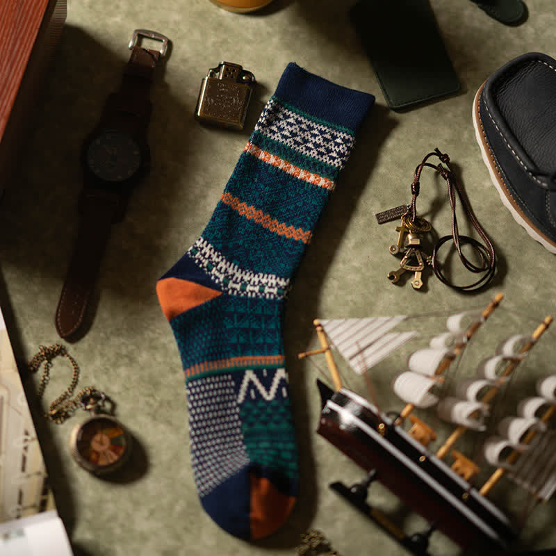 Chic Double Colors Aesthetic Cozy Cotton Crew Socks - Image 11