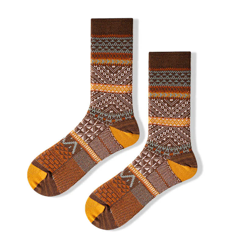 Chic Double Colors Aesthetic Cozy Cotton Crew Socks - Image 13